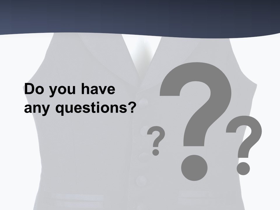 A Black Vest With Buttons On The Back Of It PowerPoint Template