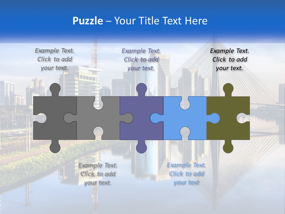 A River With A Bridge In The Middle Of It PowerPoint Template