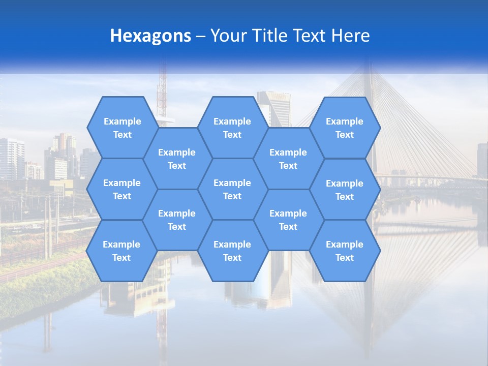 A River With A Bridge In The Middle Of It PowerPoint Template