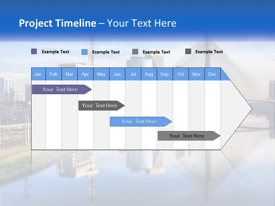 A River With A Bridge In The Middle Of It PowerPoint Template
