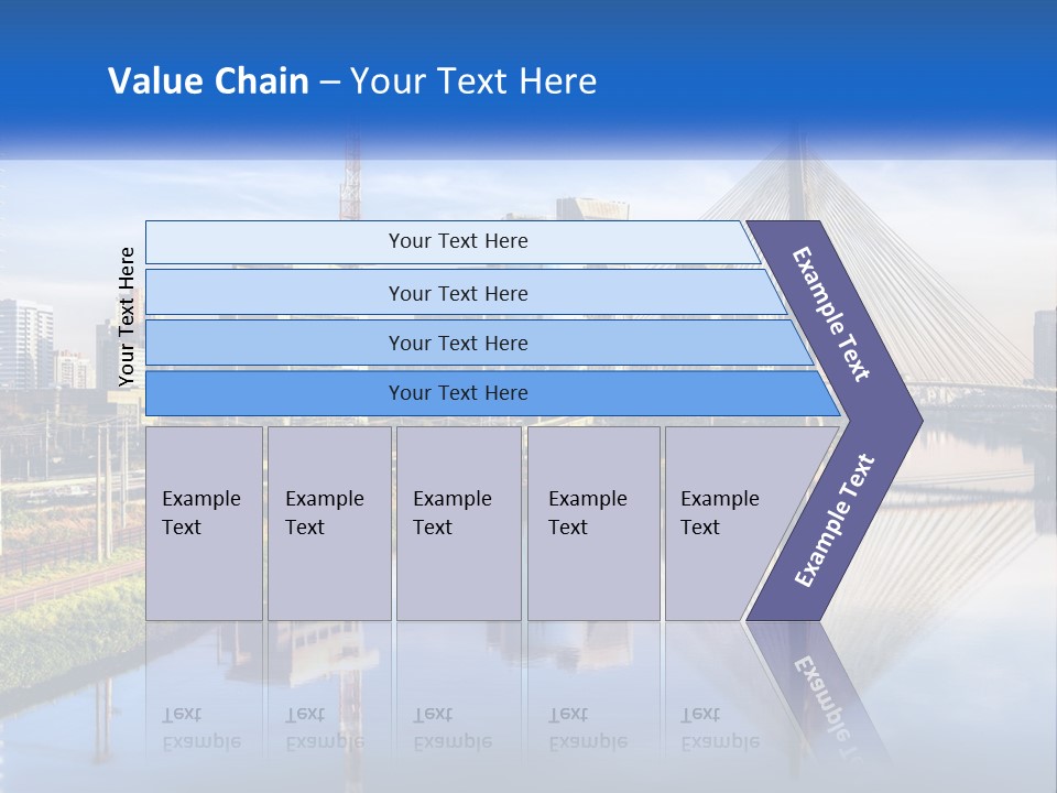 A River With A Bridge In The Middle Of It PowerPoint Template