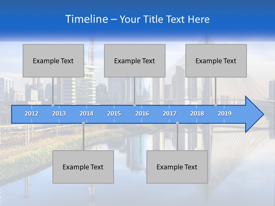 A River With A Bridge In The Middle Of It PowerPoint Template