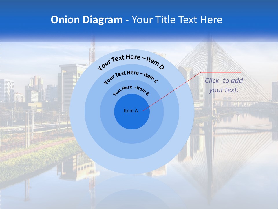 A River With A Bridge In The Middle Of It PowerPoint Template