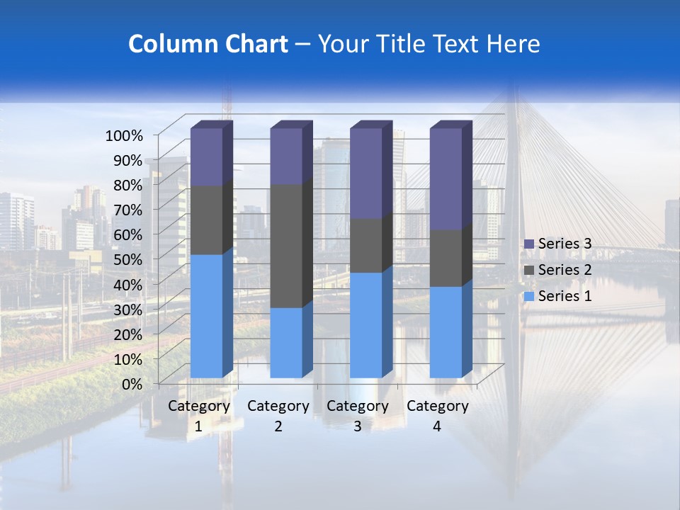 A River With A Bridge In The Middle Of It PowerPoint Template