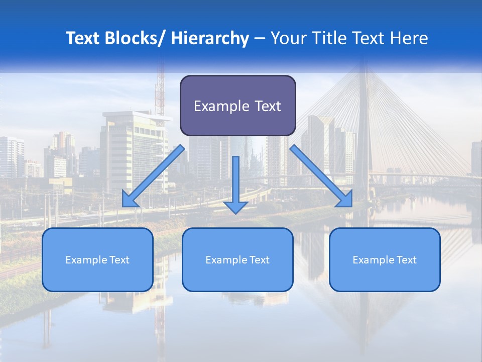 A River With A Bridge In The Middle Of It PowerPoint Template
