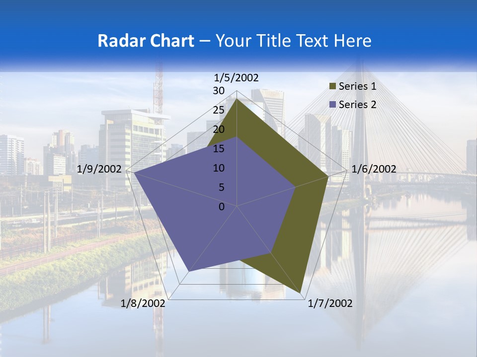 A River With A Bridge In The Middle Of It PowerPoint Template