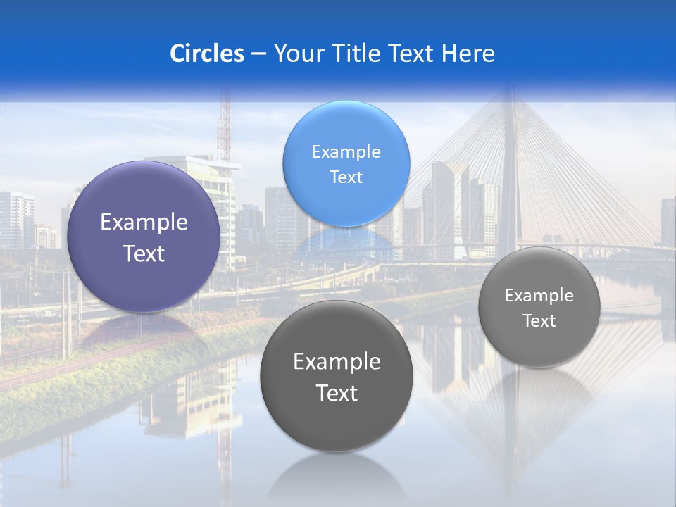 A River With A Bridge In The Middle Of It PowerPoint Template