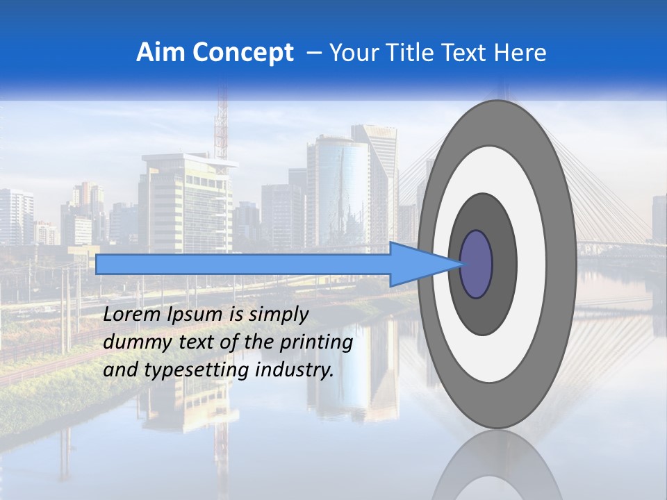 A River With A Bridge In The Middle Of It PowerPoint Template