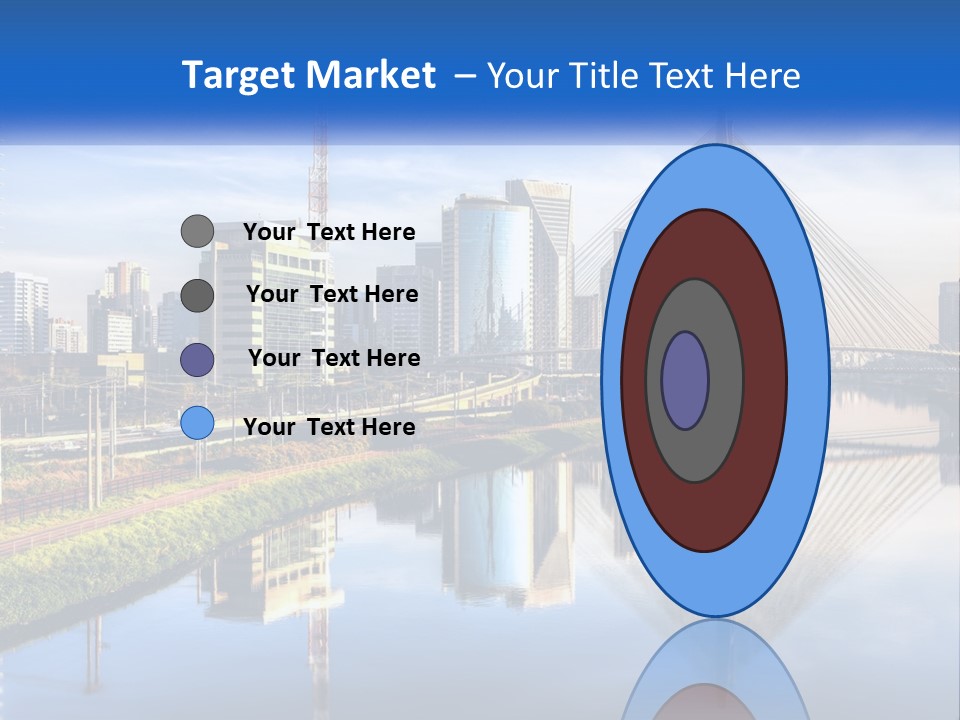 A River With A Bridge In The Middle Of It PowerPoint Template