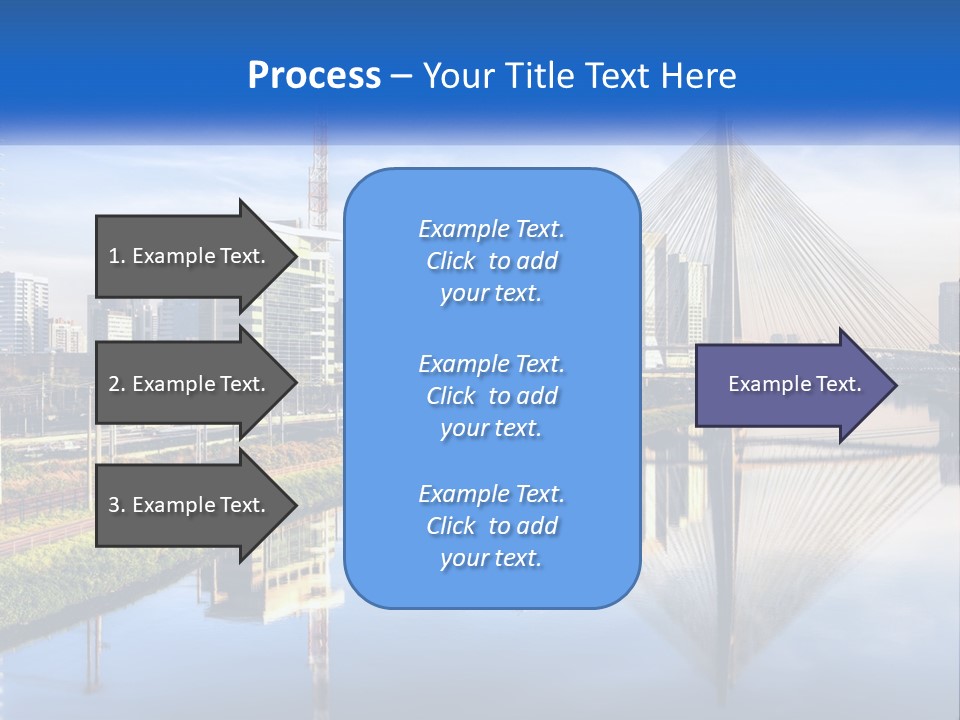 A River With A Bridge In The Middle Of It PowerPoint Template