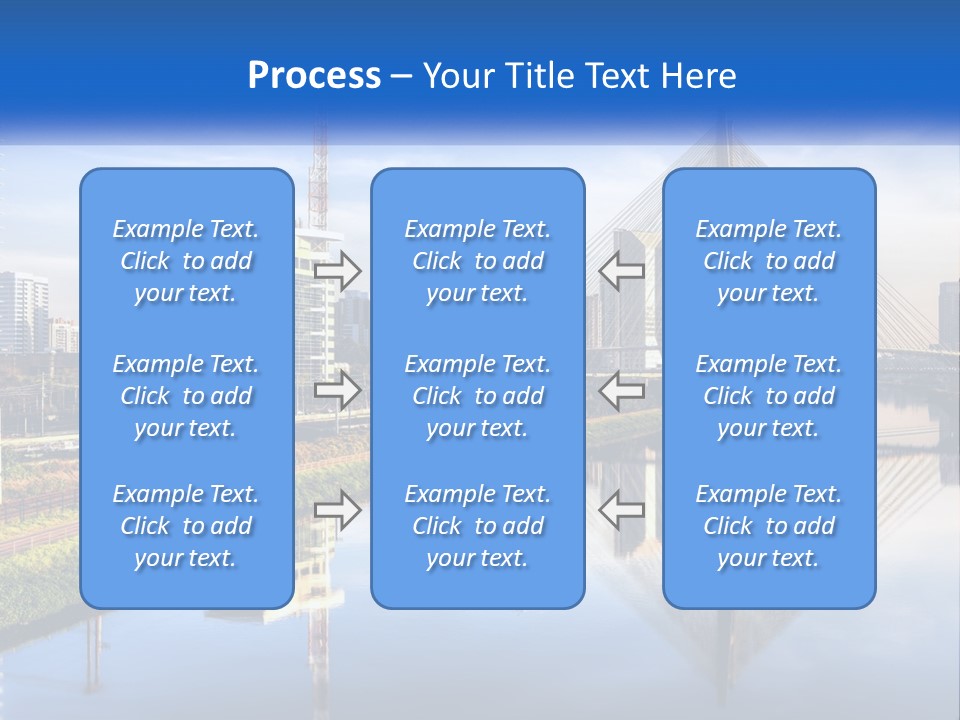 A River With A Bridge In The Middle Of It PowerPoint Template