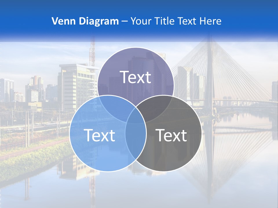 A River With A Bridge In The Middle Of It PowerPoint Template