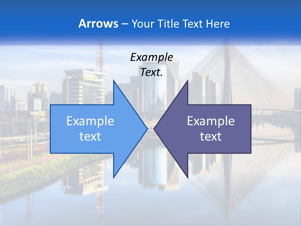A River With A Bridge In The Middle Of It PowerPoint Template