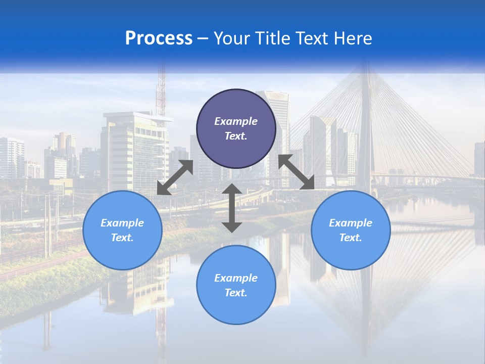 A River With A Bridge In The Middle Of It PowerPoint Template