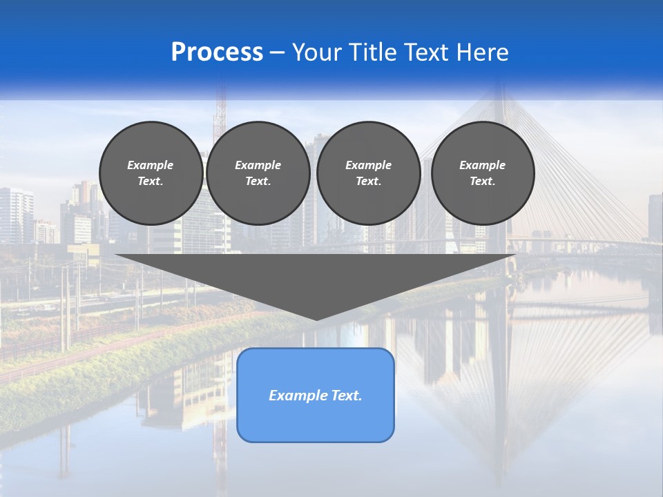 A River With A Bridge In The Middle Of It PowerPoint Template