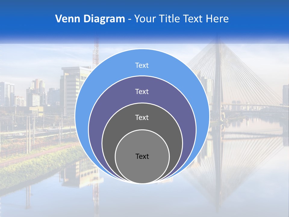 A River With A Bridge In The Middle Of It PowerPoint Template