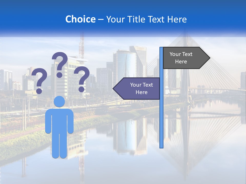 A River With A Bridge In The Middle Of It PowerPoint Template
