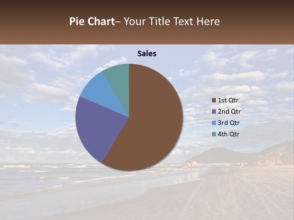 A Picture Of A Beach With Clouds In The Sky PowerPoint Template