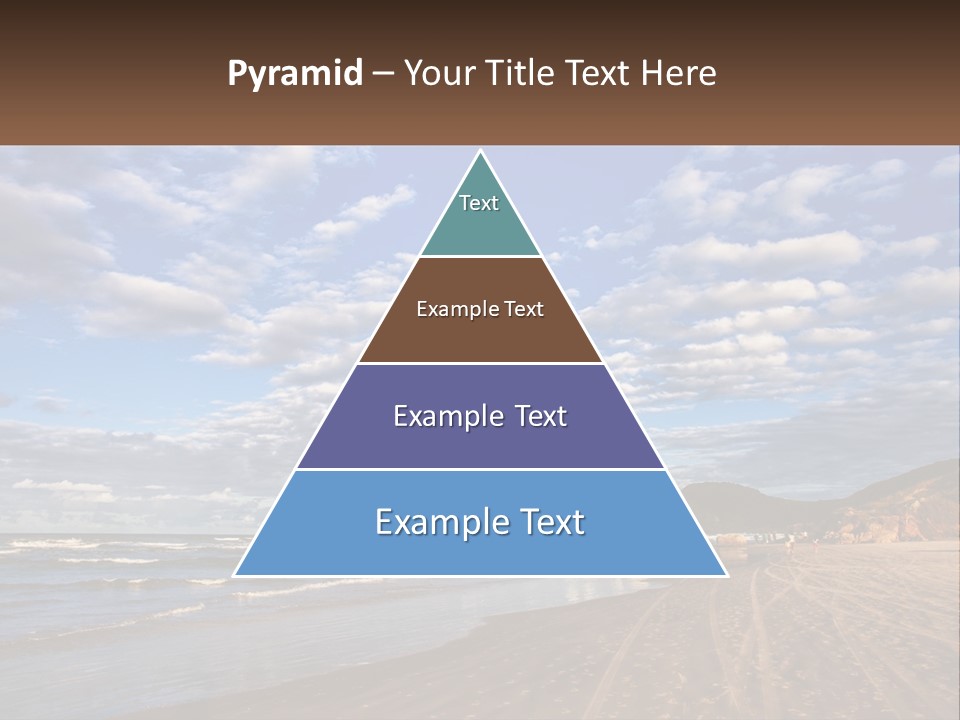 A Picture Of A Beach With Clouds In The Sky PowerPoint Template