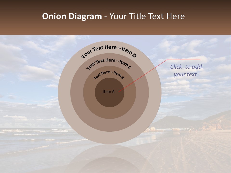 A Picture Of A Beach With Clouds In The Sky PowerPoint Template