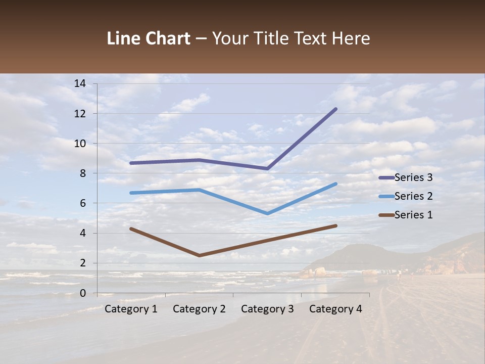 A Picture Of A Beach With Clouds In The Sky PowerPoint Template