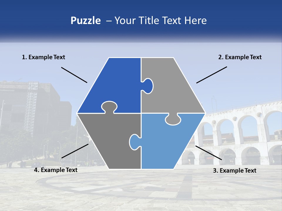 A Large White Building With Arches In Front Of It PowerPoint Template