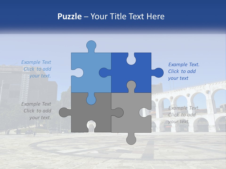 A Large White Building With Arches In Front Of It PowerPoint Template