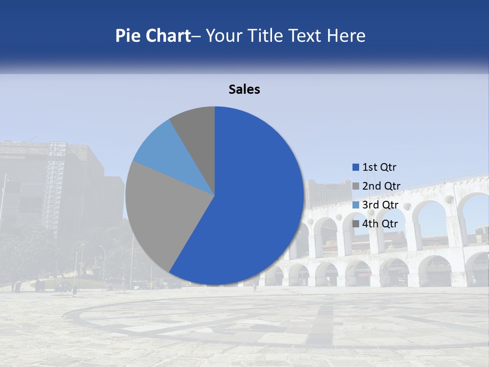 A Large White Building With Arches In Front Of It PowerPoint Template