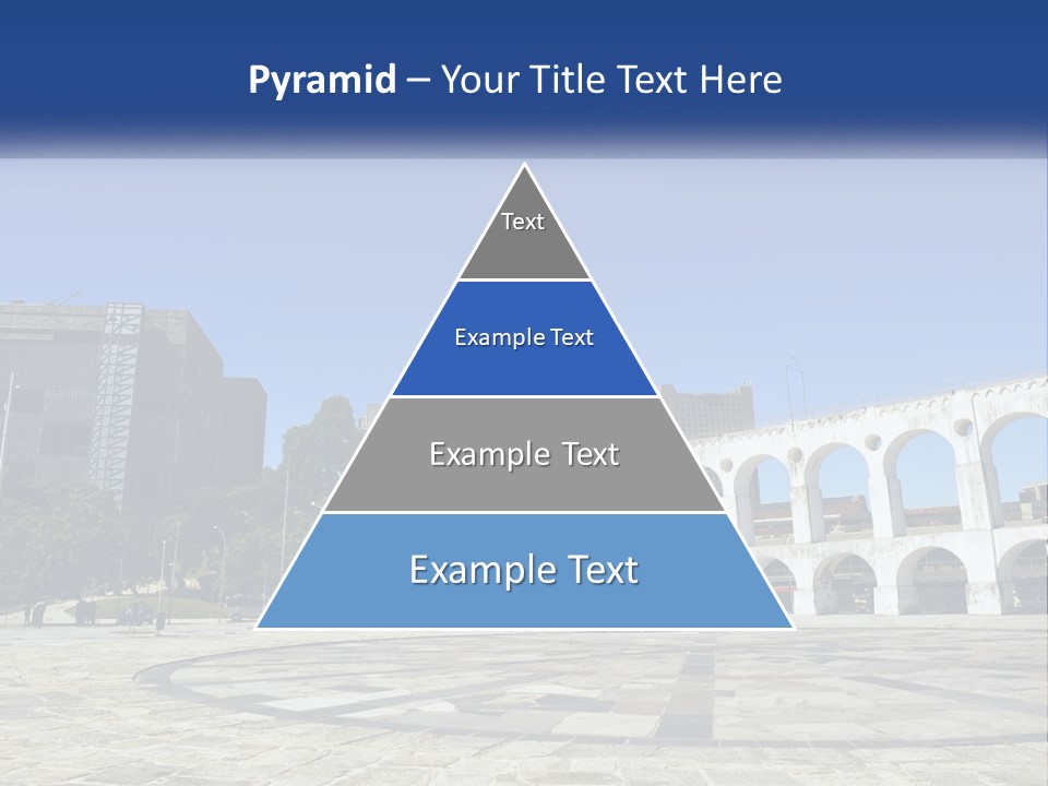 A Large White Building With Arches In Front Of It PowerPoint Template