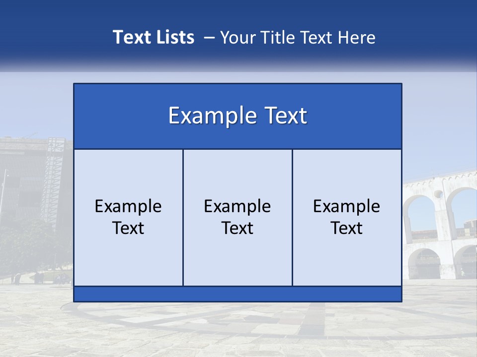 A Large White Building With Arches In Front Of It PowerPoint Template