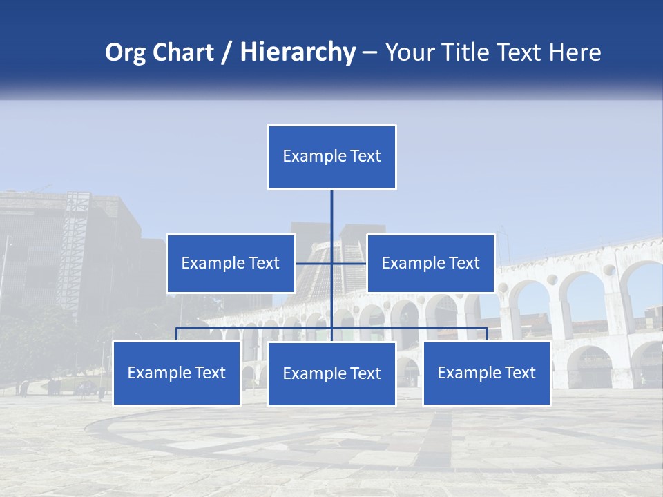 A Large White Building With Arches In Front Of It PowerPoint Template