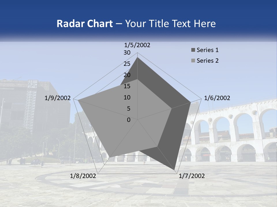 A Large White Building With Arches In Front Of It PowerPoint Template