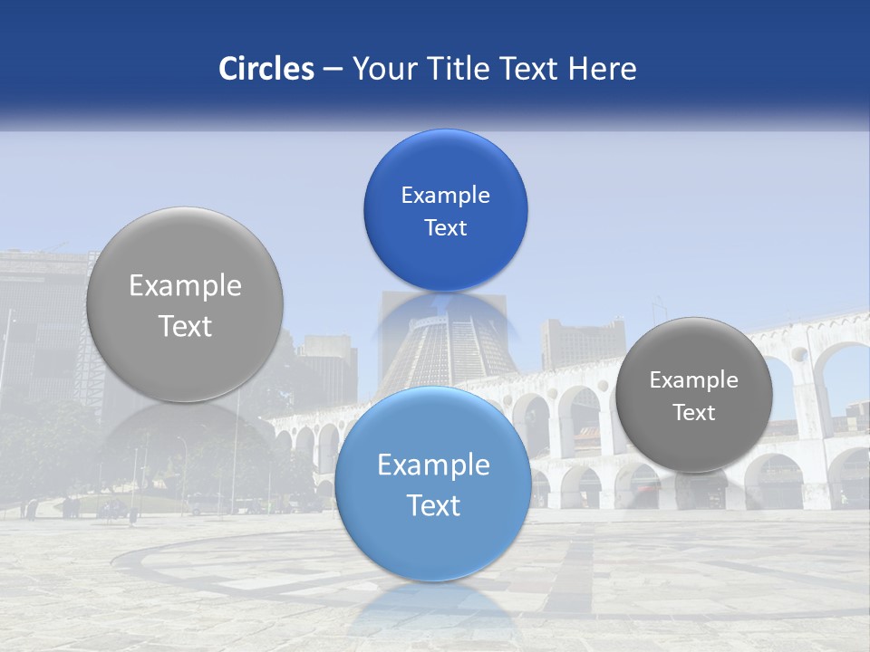 A Large White Building With Arches In Front Of It PowerPoint Template