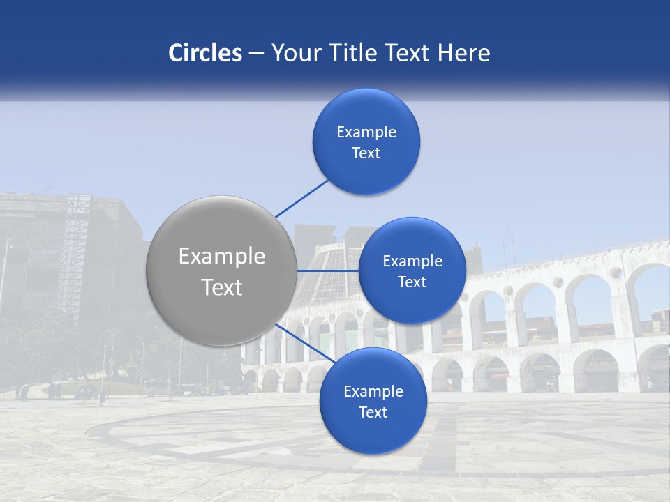 A Large White Building With Arches In Front Of It PowerPoint Template