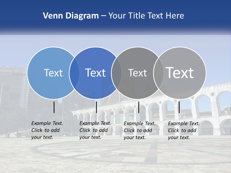 A Large White Building With Arches In Front Of It PowerPoint Template