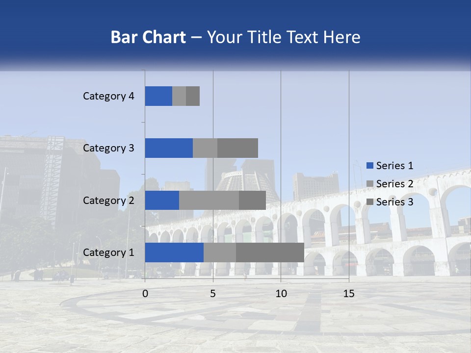 A Large White Building With Arches In Front Of It PowerPoint Template