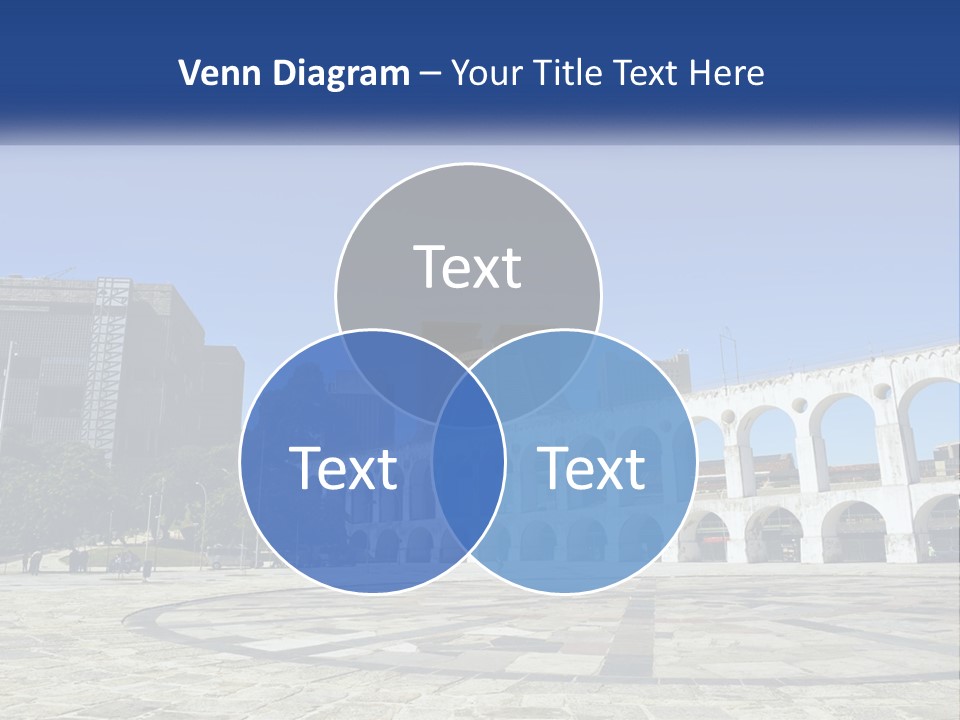 A Large White Building With Arches In Front Of It PowerPoint Template
