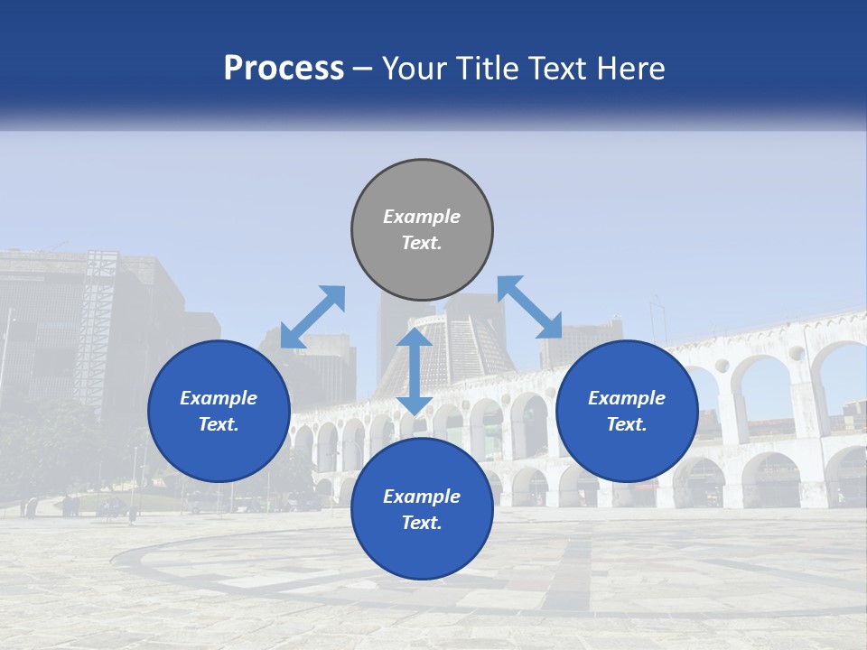 A Large White Building With Arches In Front Of It PowerPoint Template