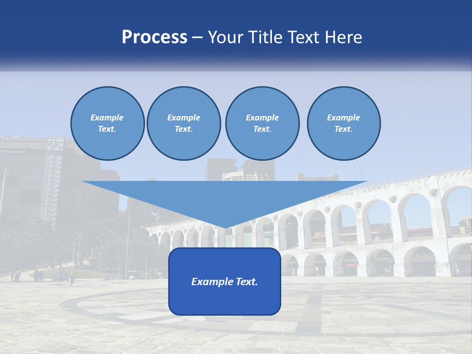 A Large White Building With Arches In Front Of It PowerPoint Template