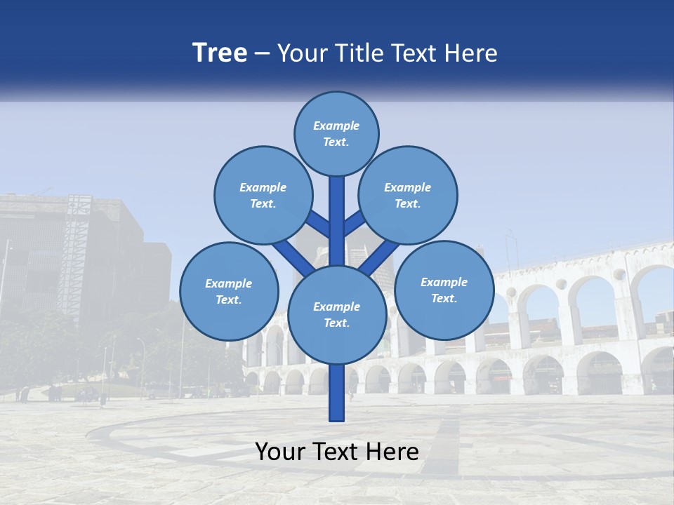 A Large White Building With Arches In Front Of It PowerPoint Template