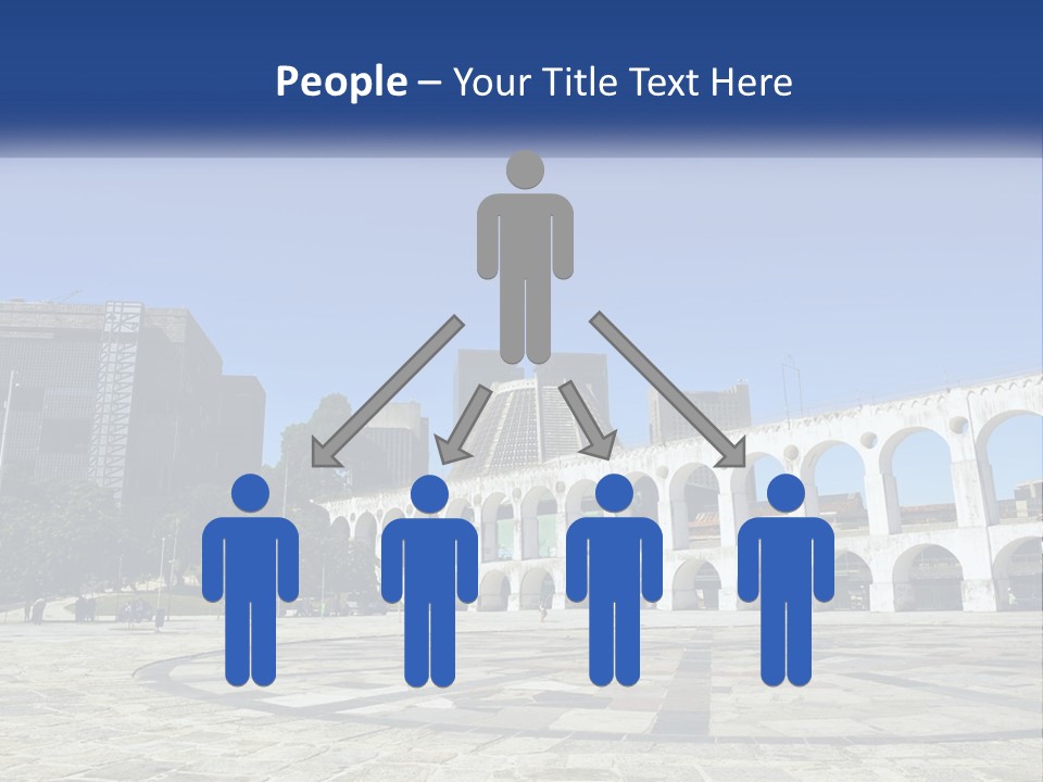 A Large White Building With Arches In Front Of It PowerPoint Template