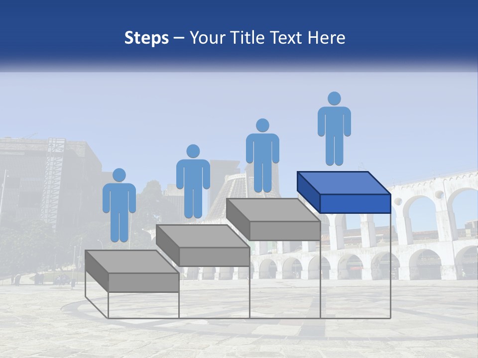 A Large White Building With Arches In Front Of It PowerPoint Template