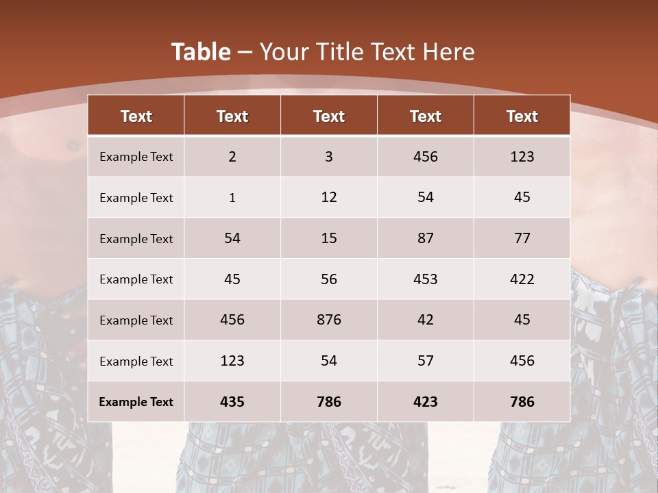 A Man With No Shirt Standing In Front Of Three Other Men PowerPoint Template