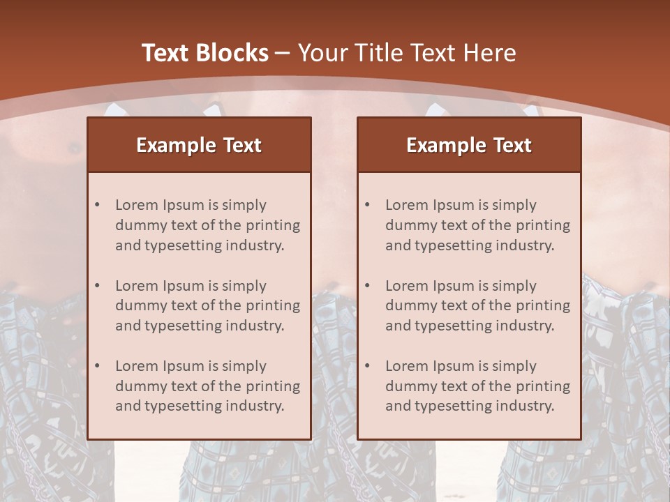A Man With No Shirt Standing In Front Of Three Other Men PowerPoint Template