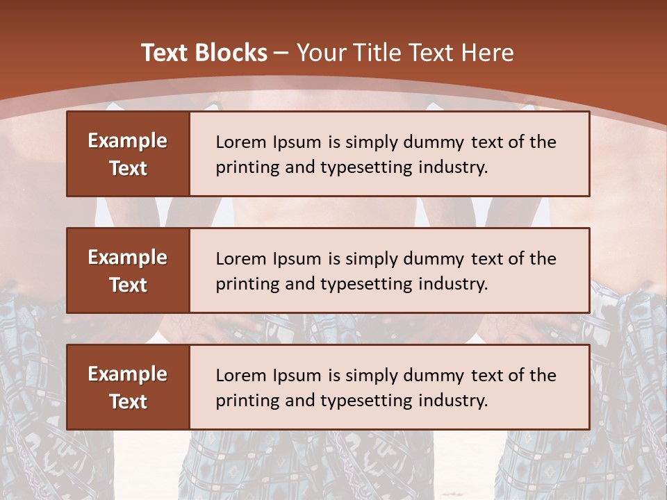 A Man With No Shirt Standing In Front Of Three Other Men PowerPoint Template