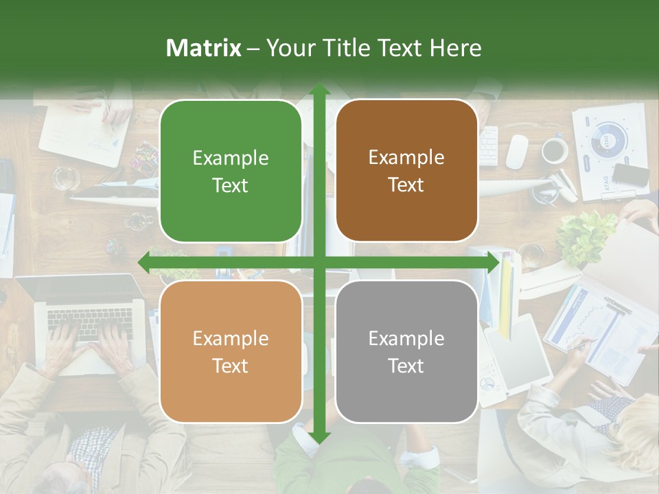 A Group Of People Sitting At A Table Working On Laptops PowerPoint Template