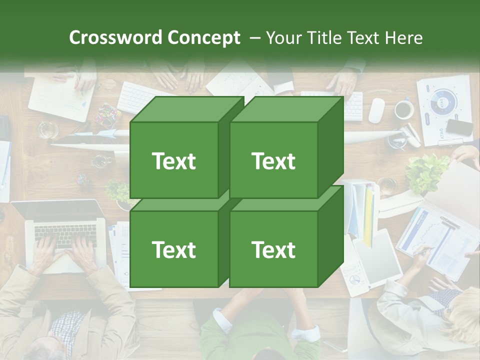 A Group Of People Sitting At A Table Working On Laptops PowerPoint Template
