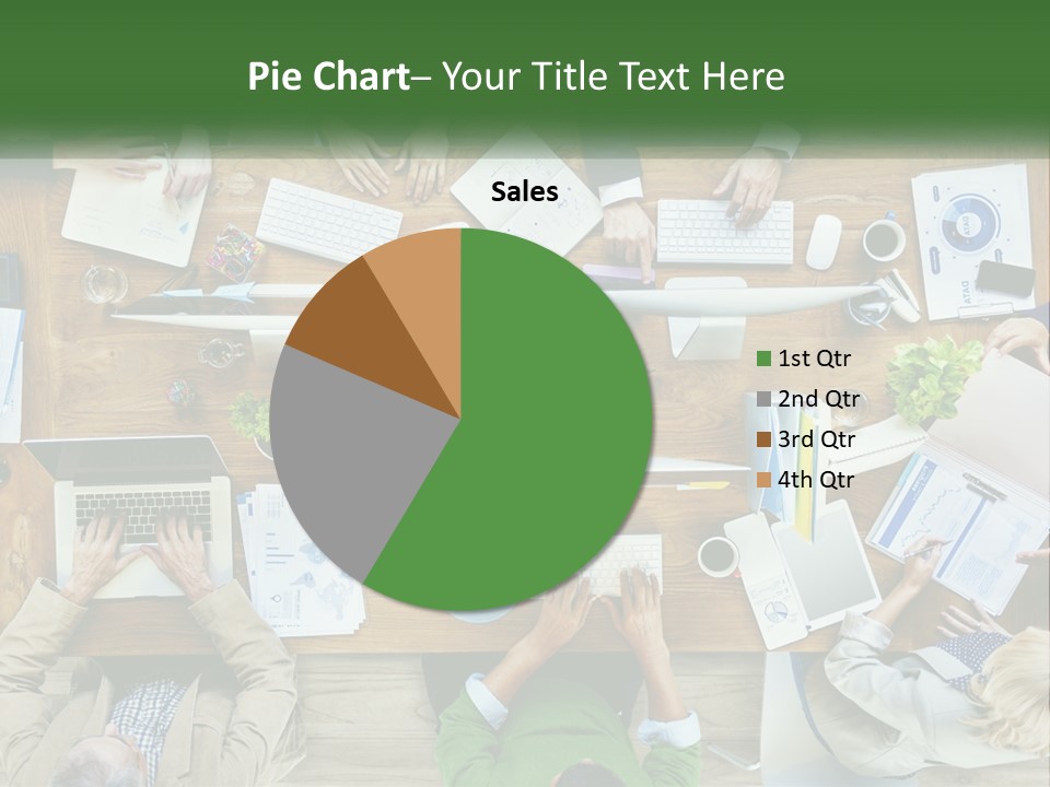 A Group Of People Sitting At A Table Working On Laptops PowerPoint Template