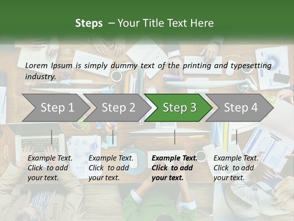 A Group Of People Sitting At A Table Working On Laptops PowerPoint Template