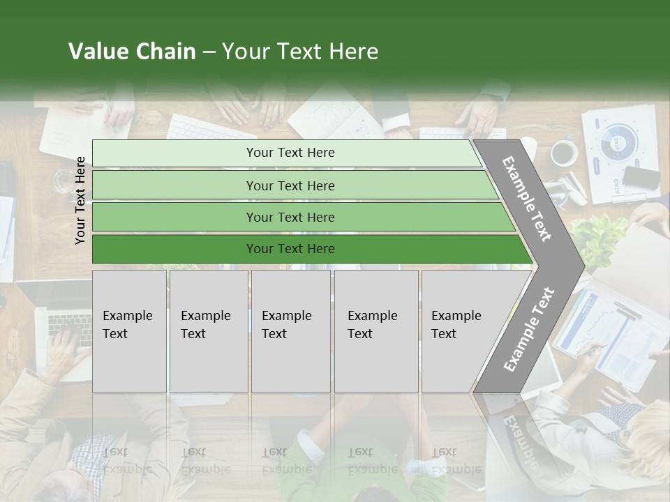 A Group Of People Sitting At A Table Working On Laptops PowerPoint Template